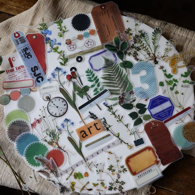 Bulletjournal Stickers - Sample Plants - 78 stuks - Sticker voor journaling, scrapbooking en het maken van kaarten