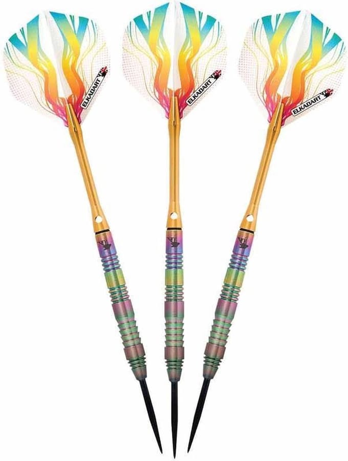 ABC Darts - Elkadart Dartpijlen - Rainbow - 23 gram