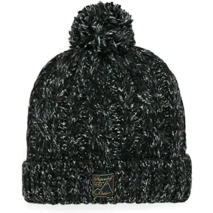 Superdry Dames Kabelbeanie van tweed
