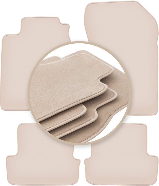 PREMIUM beige matten voor: Renault Laguna III coupé 2007-2015