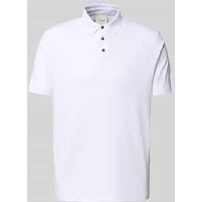 Relaxed fit poloshirt met logostitching, model 'SUPMA'