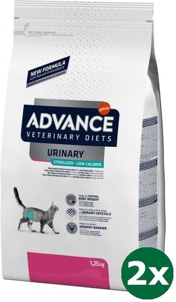 Advance veterinary cat urinary sterilized kattenvoer 2x 1,25 kg