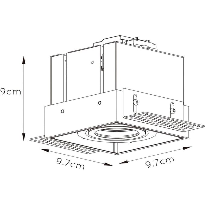 Lucide TRIMLESS - Inbouwspot - 1xGU10 - Wit