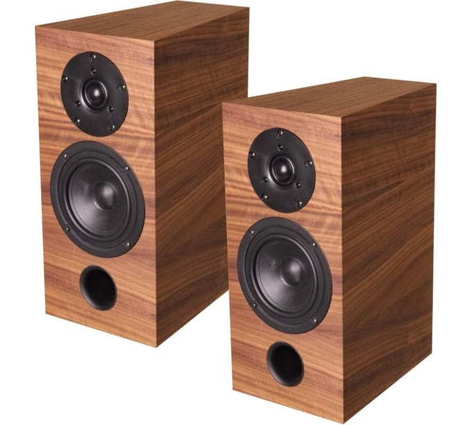 Acoustique Quality LABRADOR 39 Boekenplankspeaker, 2-weg set met 120W vermogen / WALNOOT, Acoustique Quality bruin
