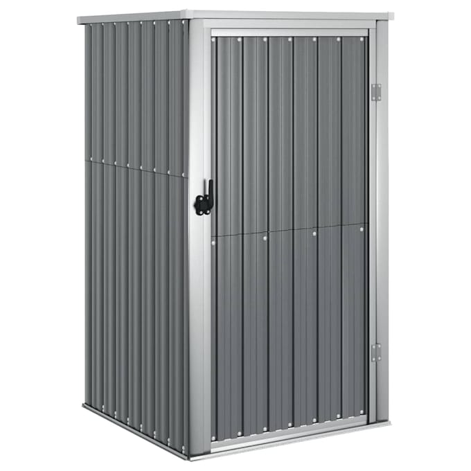 vidaXL - Tuinschuur - 88x89x161 - cm - gegalvaniseerd - staal - grijs