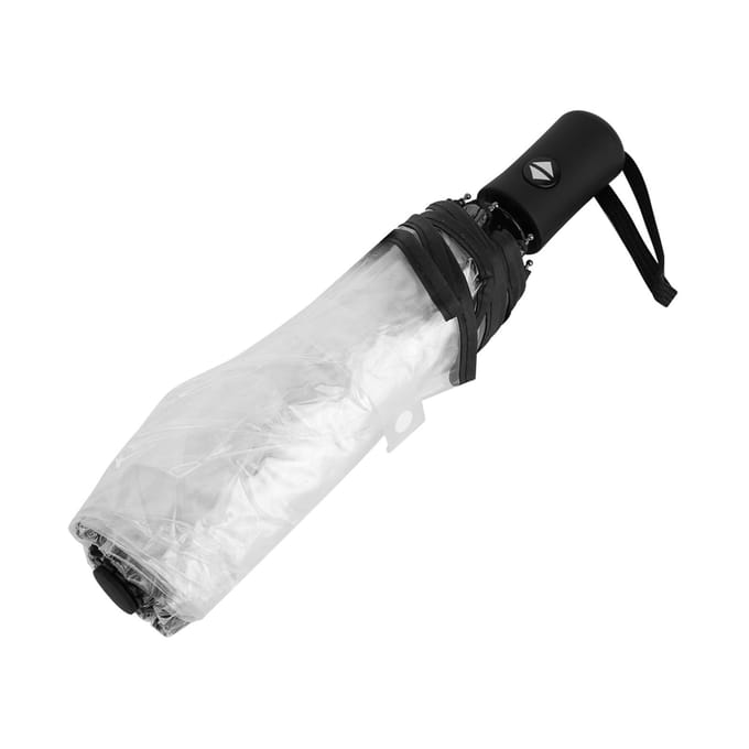 Transparante Regenparaplu's Opvouwbaar Draagbaar Drievoudig Opvouwbaar Dames Mode Paraplu white