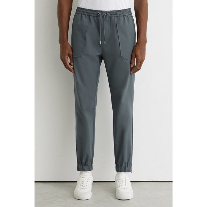 Reiss Technical Cuffed Trouser Airforce Blue Taglia: W30 | Pantaloni Outlet | Uomo | Blu
