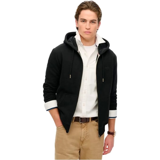 Superdry Essential Logo Zip Hooded Vest Heren - Maat S