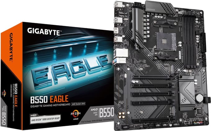 GIGABYTE B550 EAGLE Moederbord - AMD B550 - AMD AM4 - DDR4 RAM - ATX