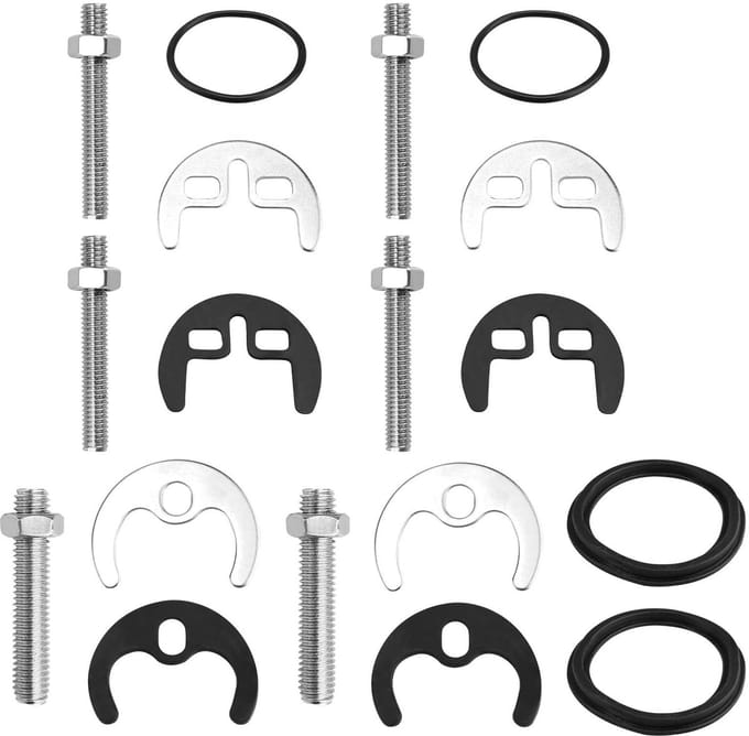Dailygoods - 4 Stuks Bevestigingsarmatuur voor Wastafelkraan
