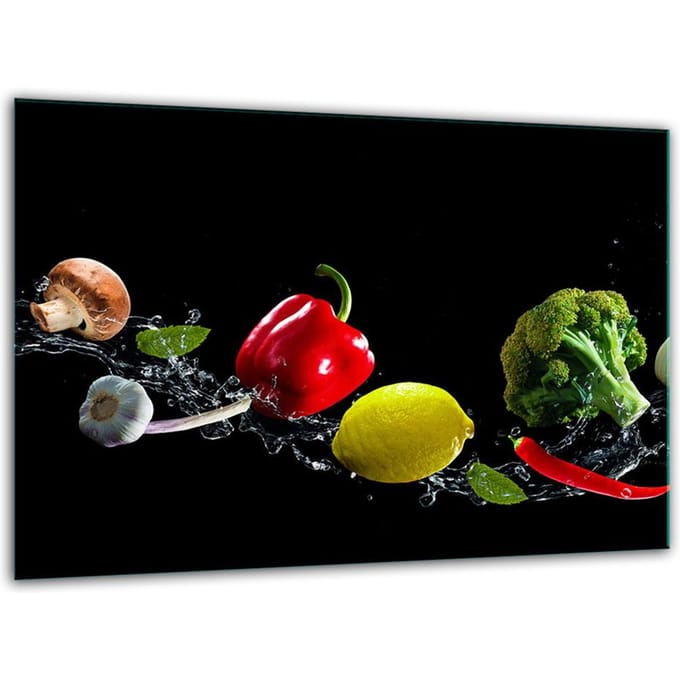 TMK ArtDeko - Glas Snijplank - 30x22 cm - Gehard - Motief: Groenten