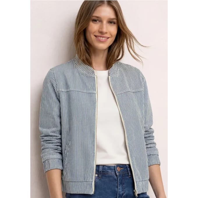 Jeans blouson met ritssluiting