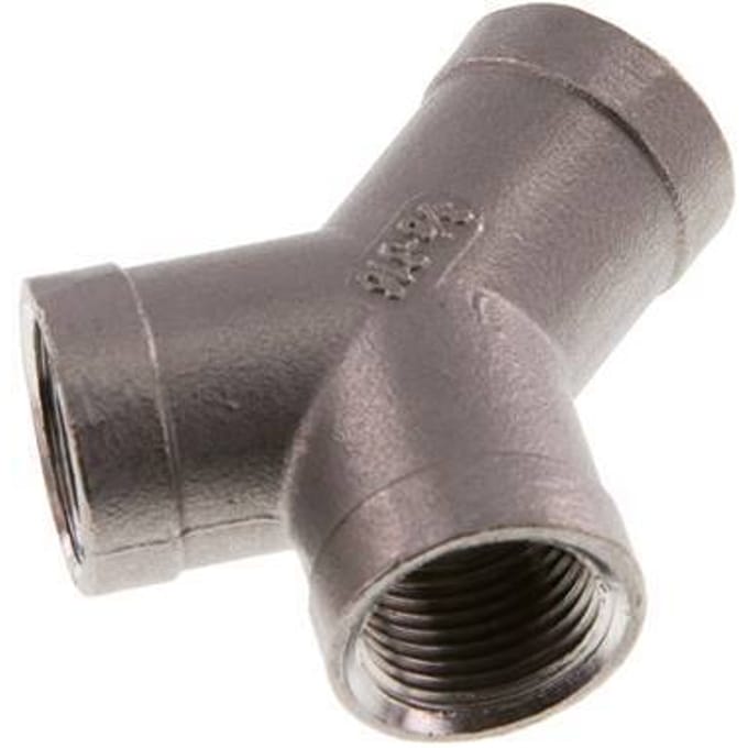 Rp 3/8'' RVS Y-stuk 16 Bar