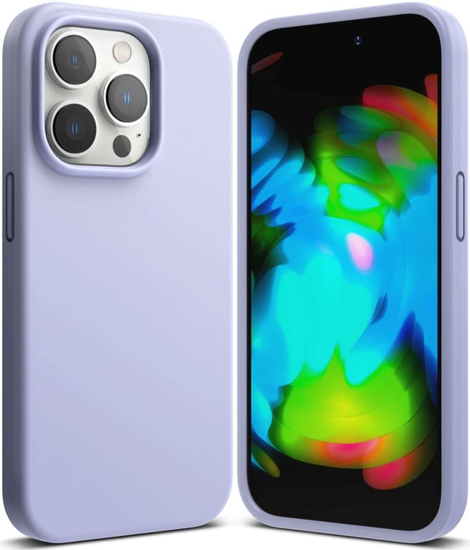 Ringke Silicone Hoesje Geschikt voor Apple iPhone 14 Pro Back Cover Paars
