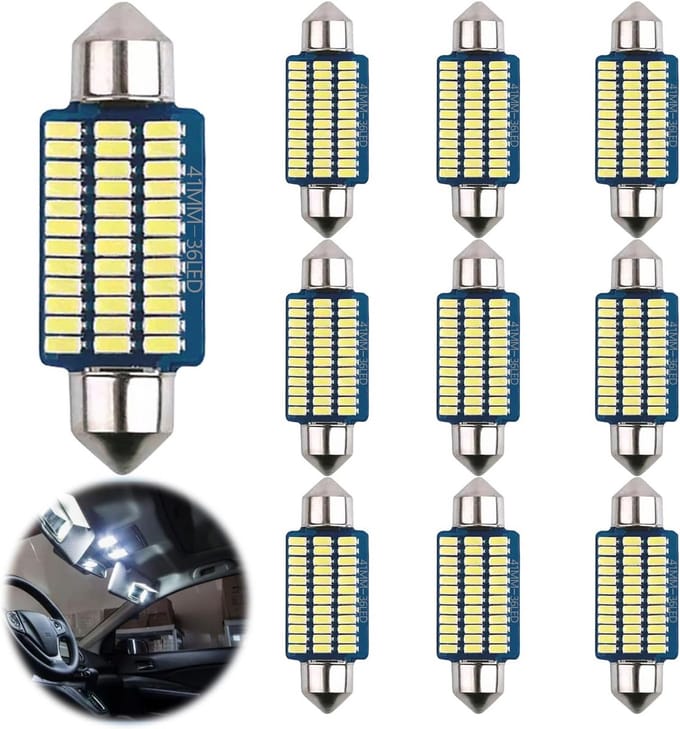 LED Binnenverlichting Auto Interieur 41MM Koud Wit Plug en Play 12V