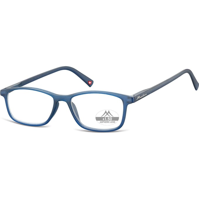 Montana Leesbril MR51A Rechthoekig Blauw Sterkte +1:00