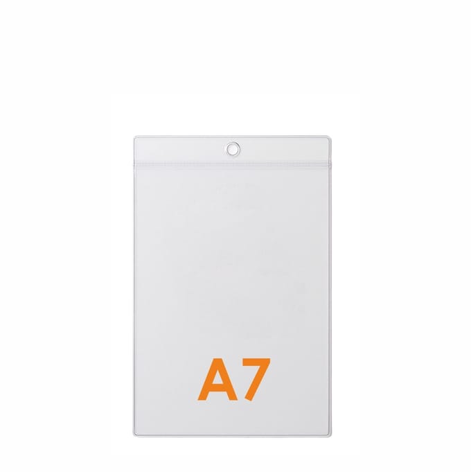 10 stuks - A7 Prijskaarthoesje / Meubelkaarthoes / Kaarthouder / Badgehouder - Type PHS-A7-Staand