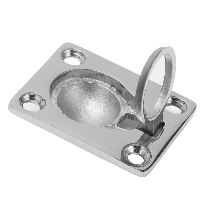 Anneau de levage encastré en acier inoxydable pour bateau white