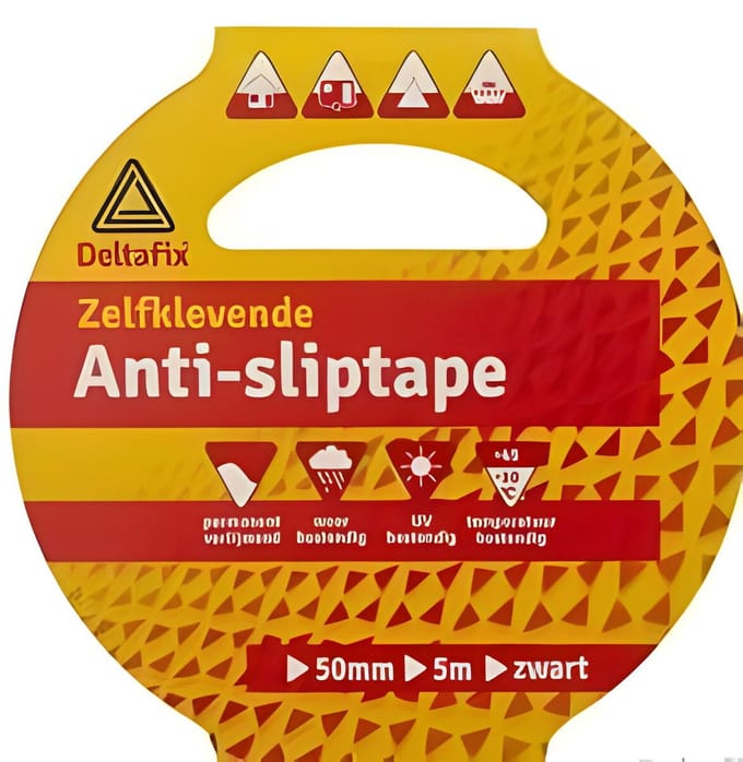 Anti-sliptape 50mmx5m zwart Deltafix