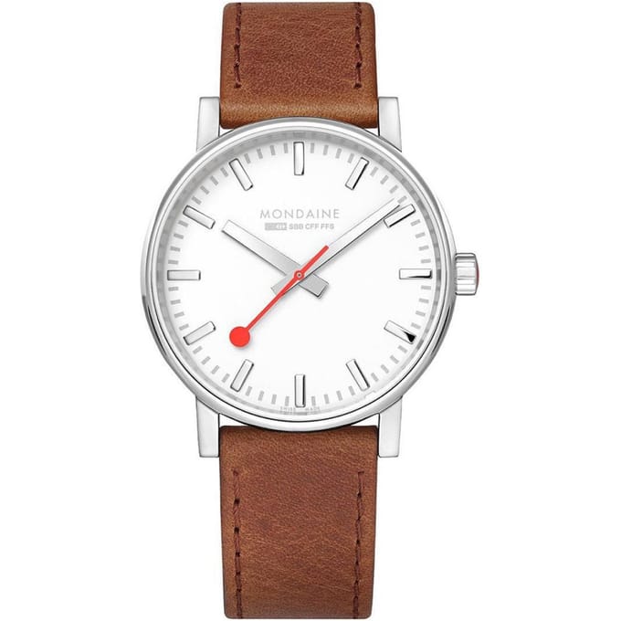 Mondaine MSE.40110.LG Unisex Horloge 40mm 3ATM