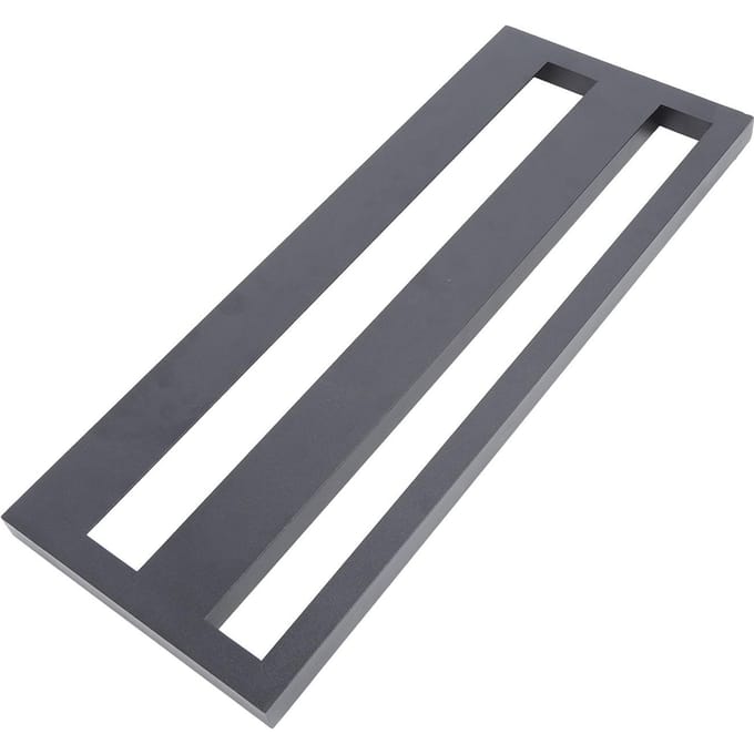 Gitaarpedaalbord 50x20cm Aluminiumlegering Rubber Antislip Ergonomisch Effect Pedaalbord gray