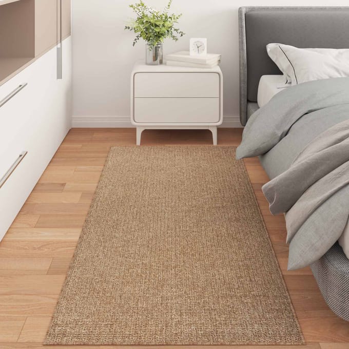 vidaXL - Binnen- - en - buitenkleed - AGIRA - Naturel - 150 - x - 80 - cm - Polyester