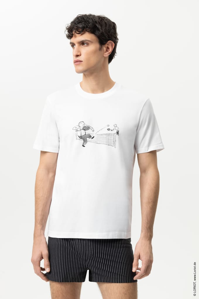 T-shirt Serie mey x LORIOT Wit