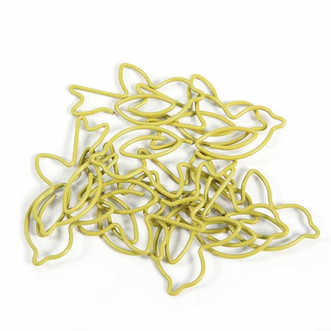 12 Stuks Clip Duifvormig Multifunctioneel Verdikt Duivenpapierklem 3x2cm Kantoor Thuisgebruik beige