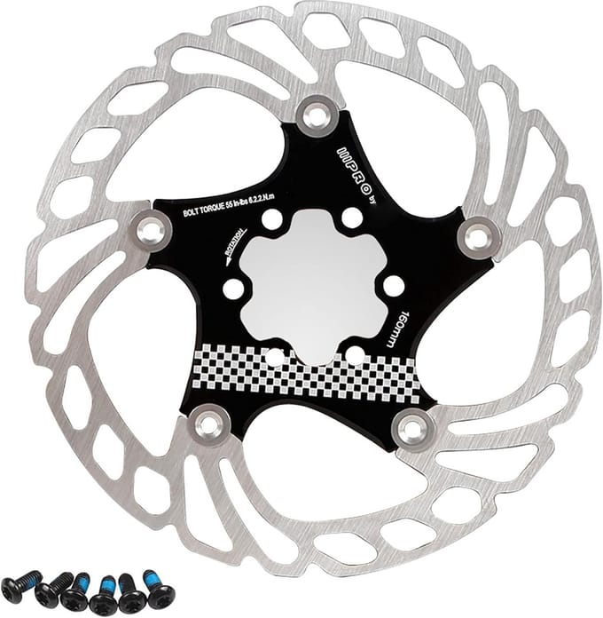 Fietsschijfrem Rotor - Fietsaccessoires - MTB Racefiets - Drijvend Systeem - 203 mm - Zwart