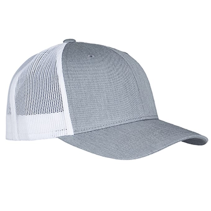 Flexfit Retro tweekleurige truckerpet (Heide Grijs/Wit)
