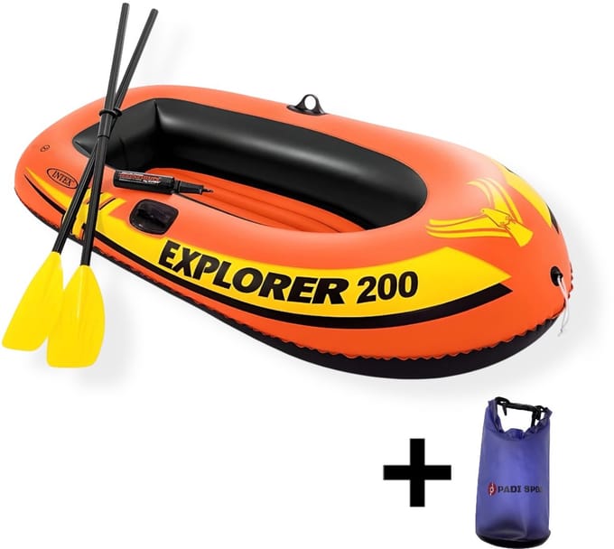 Intex Explorer Pro 200 Set - Opblaasboot - 196 x 102 x 33 cm - Inclusief peddels en pomp