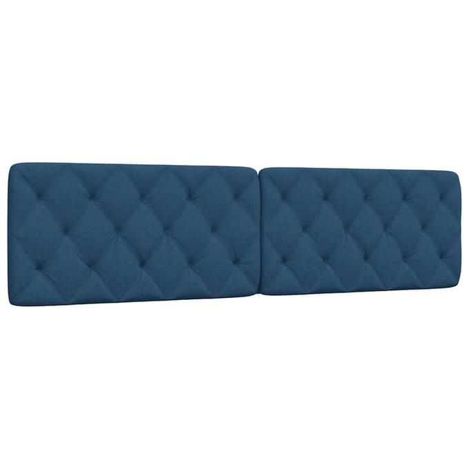 vidaXL - Hoofdbordkussen - 200 - cm - stof - blauw