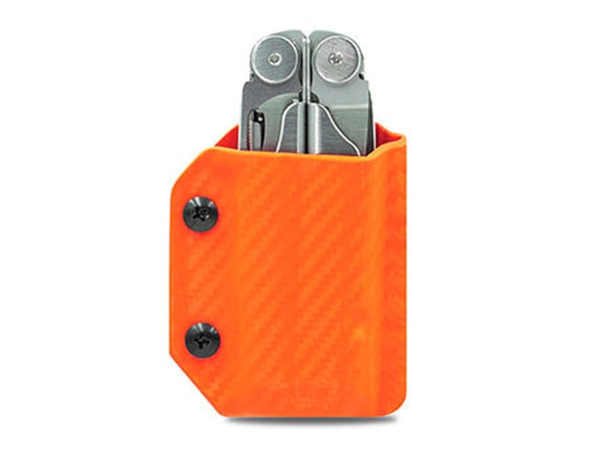 Clip & Carry Kydex Sheath CF-Orange Leatherman Wave