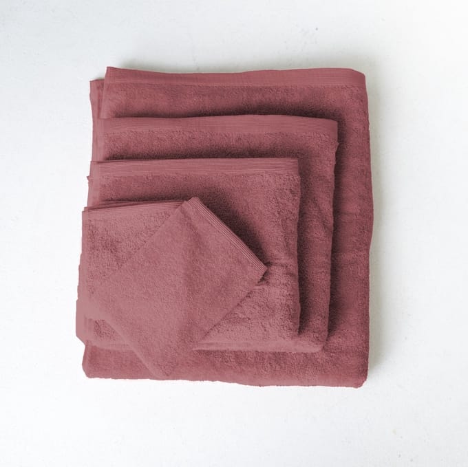 Linolux Badlaken Home Plum 70x140