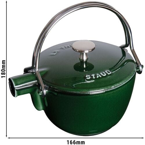 STAUB SPECIALITIES - Theepot - 1,1 liter - Gietijzer - Basilicumgroen