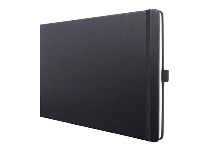 Sigel CO200 Notitieboek Conceptum Hardcover DIN A4 liggend Blanco Zwart 66 vellen Microperforatie