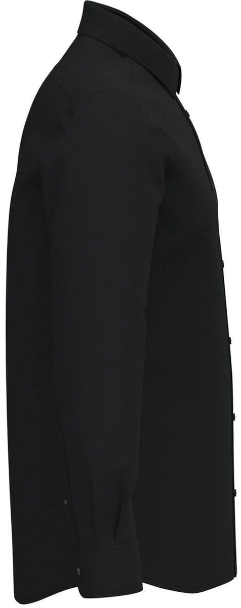 Kariban Heren overhemd Oxford lange mouwen K595 - Black - S