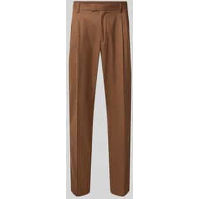 Slim fit broek in flanellook