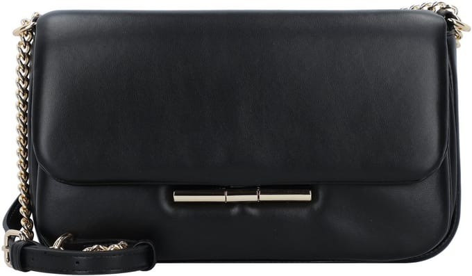 SEIDENFELT MANUFAKTUR Schoudertas Lesja Crossbag Black / Gold Zwart