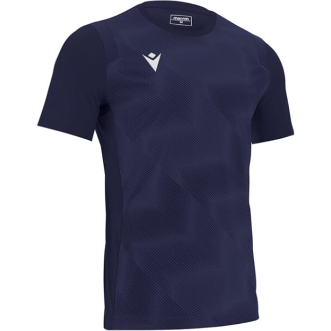 Macron Rodders Shirt Korte Mouw Heren - Marine | Maat: S