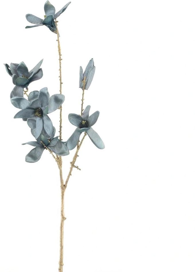 Magnolia spray ardesio groen 74 cm kunstbloem Buitengewoon de Boet