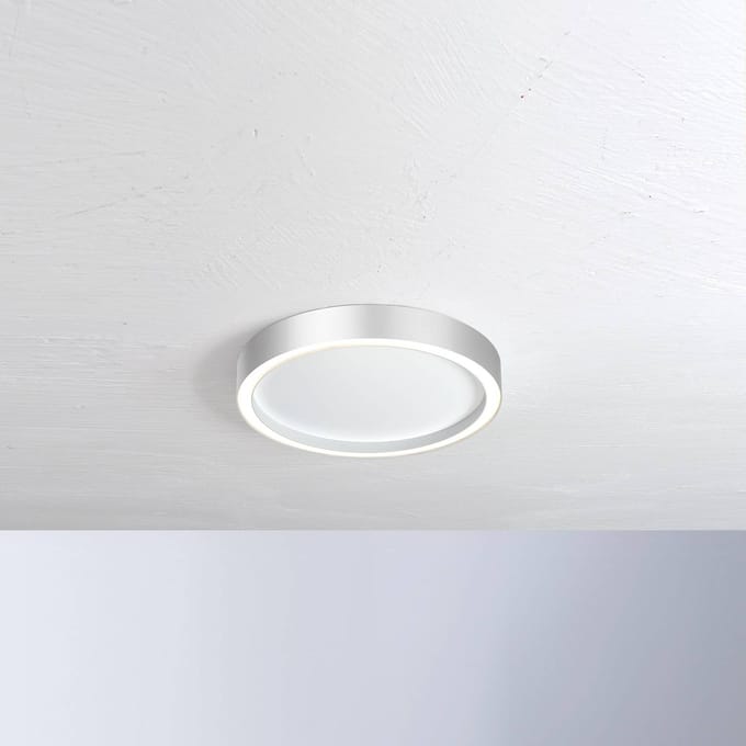 Bopp Aura LED plafondlamp Ø 40cm wit/aluminium