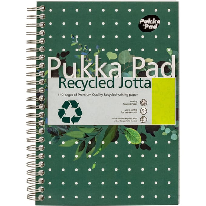 Notitieboek Pukka Pad Jotta A5 lijn 110 pagina's 80gr groen