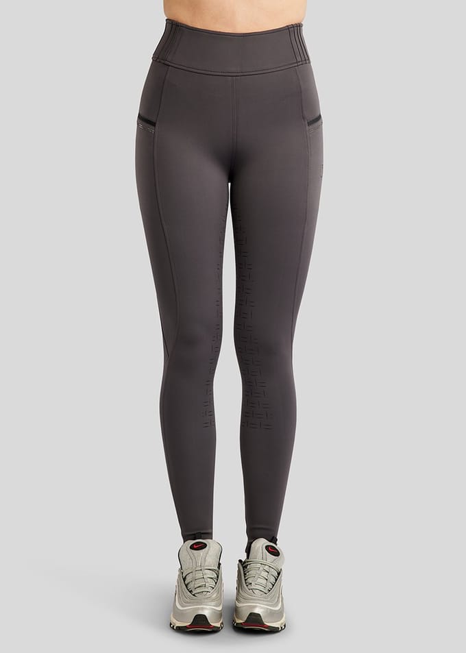 MONTAR RIJLEGGING MOPEARL PINTUCKS FULLGRIP Donkergrijs
