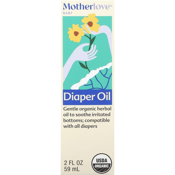 Motherlove, Baby, Diaper Oil, 2 fl oz (59 ml) blue