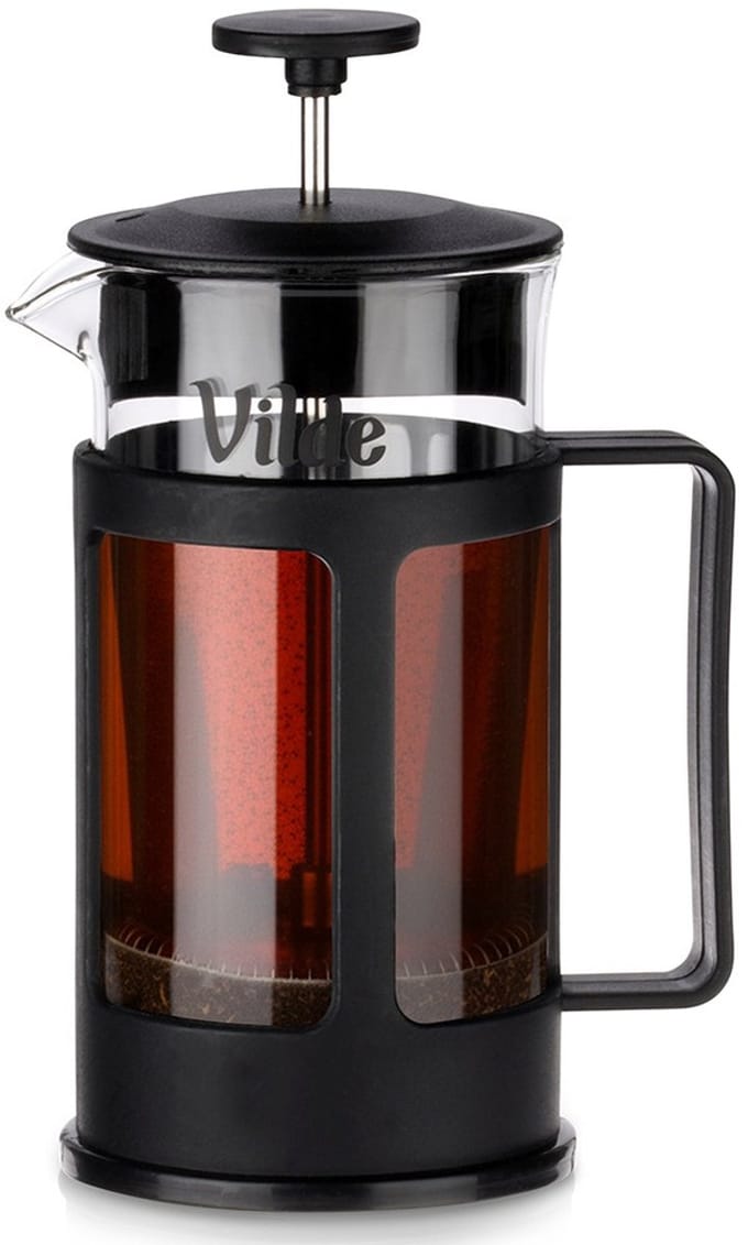 Koffie- en theemaker met glazen zuiger, 350 ml