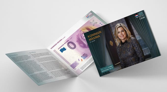0 Euro biljet 2021 - Koningin Máxima 50 jaar LIMITED EDITION