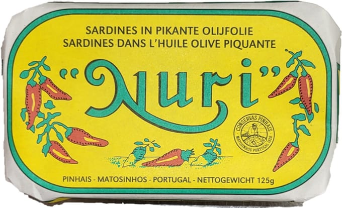 Sardines in pikante olijfolie (Nuri)