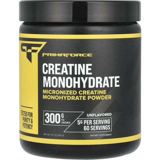 Primaforce, Monohydrate de Créatine, Non aromatisé, 10,7 oz (300 grammes)