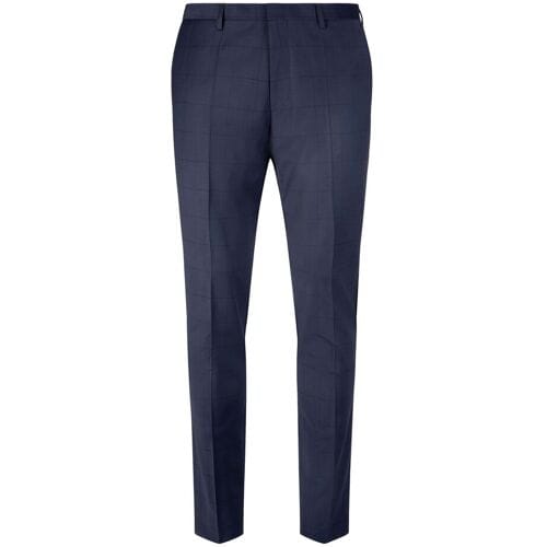 Roy Robson Broek Subtle Check Navy / male